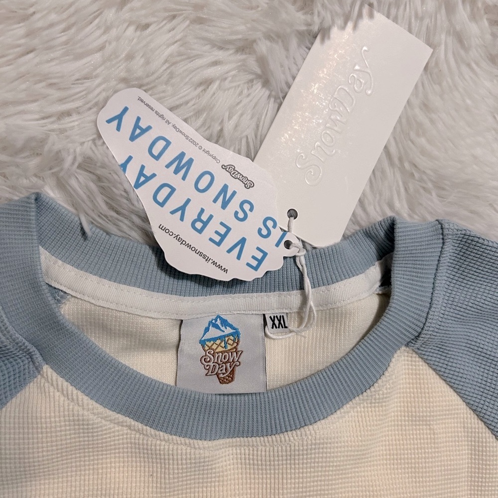 SnowDay Waffle Knit Raglan Shirt - Picture 9 of 12